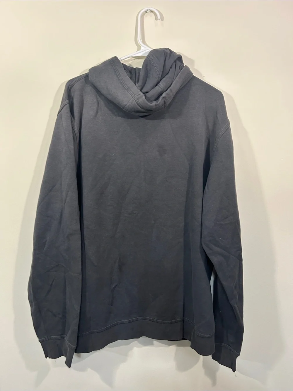 Nike Dark Gray Pullover Hoodie with Neon Yellow Logo